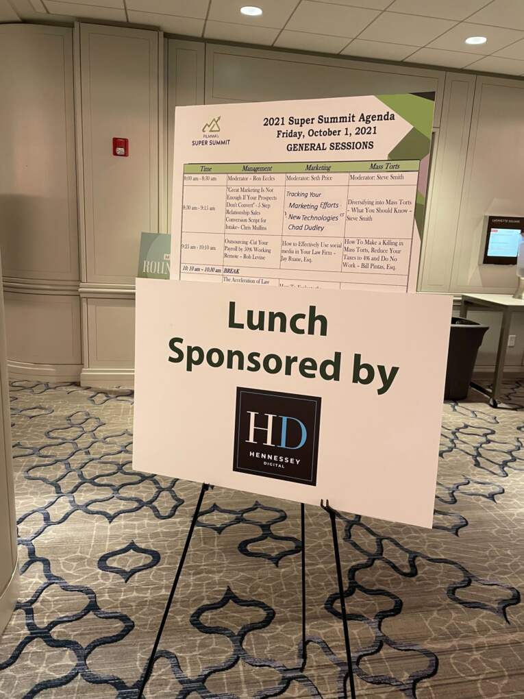 lunch sponsored by Hennessey Digital