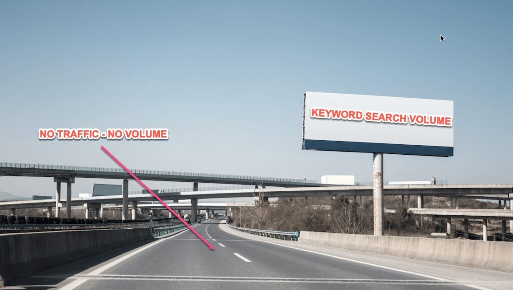 seo keyword search volume illustration