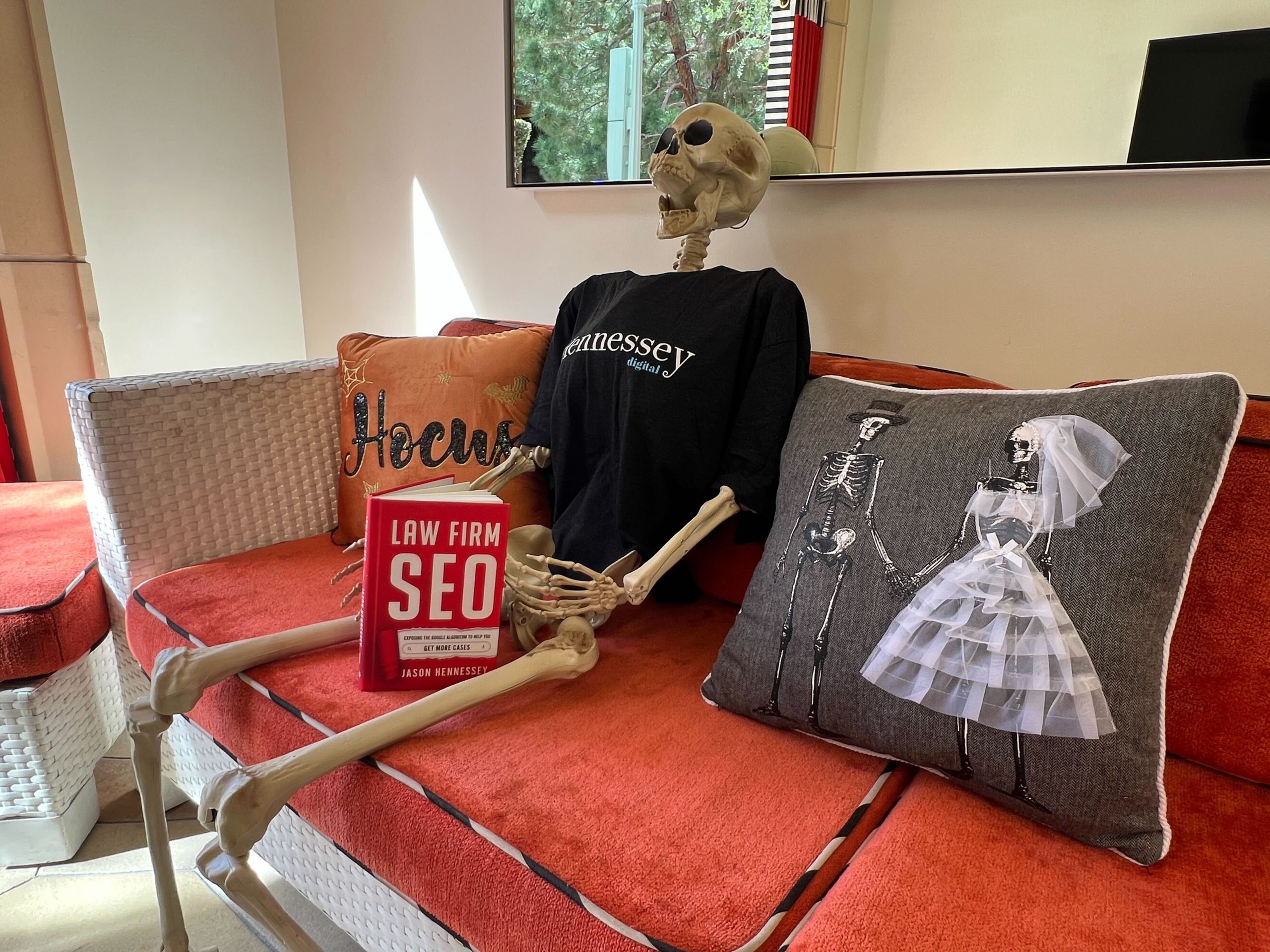 Law Firm SEO at Hennessey Digital's haunted cabana