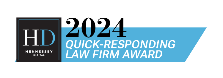 Hennessey Digital 2024 Quick-Responding Law Firm Award Badge