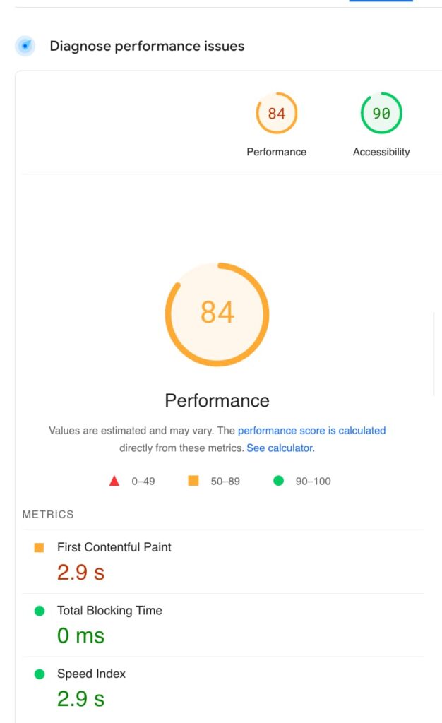 Pagespeed Insights Dashboard