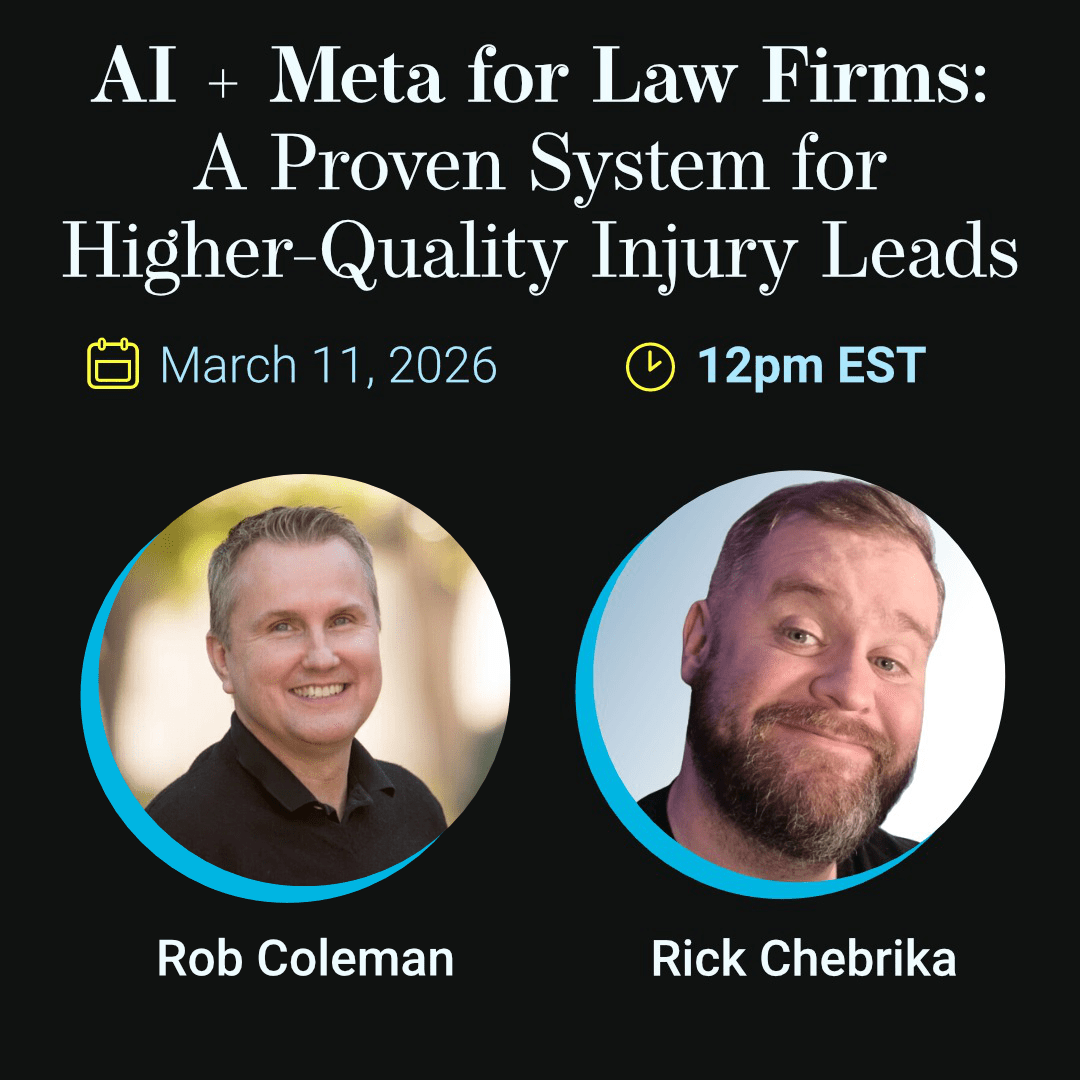 AI + Meta for Law Firms: A Proven System for Higher Quality Injury Leads